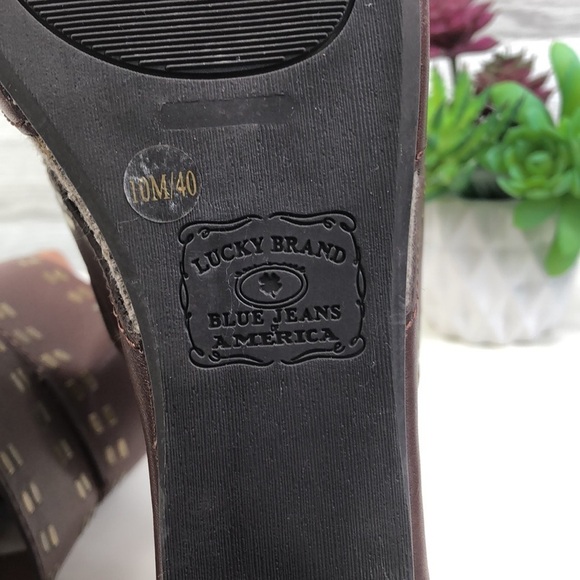 Lucky Brand Sarabelle Wedge Studded Leather - Picture 10 of 10